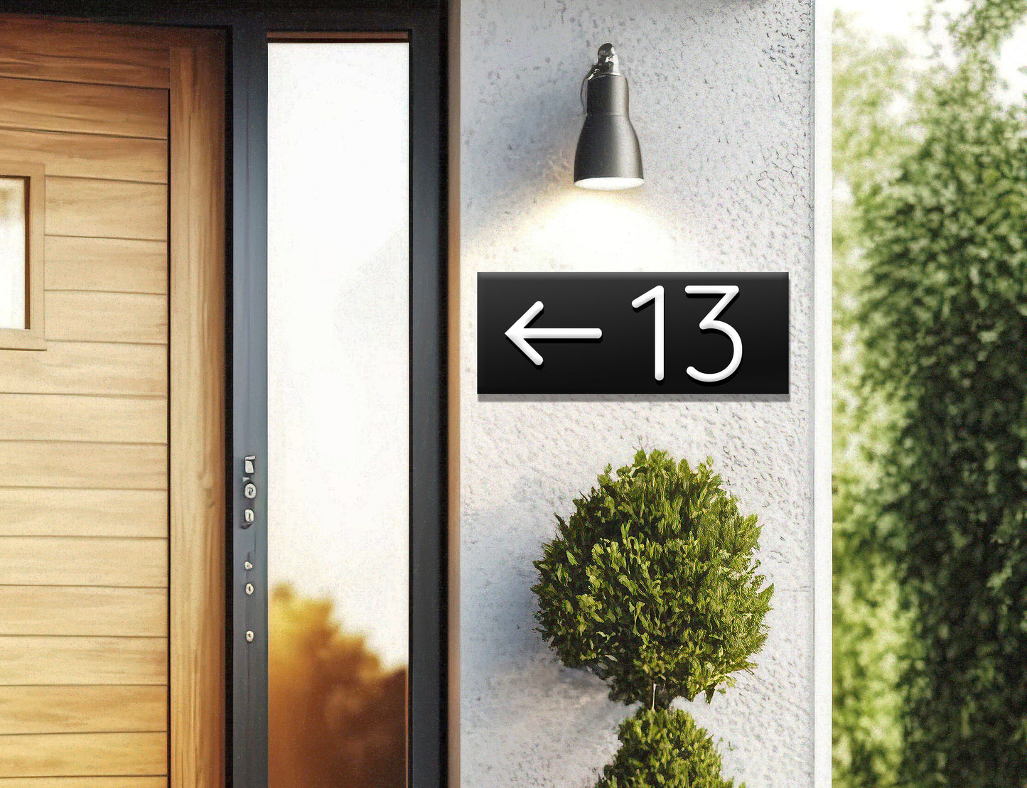 Numéros de maison modernes | Plaque d'adresse | Idée cadeau de pendaison de crémaillère | Plaques d'adresse pour la maison