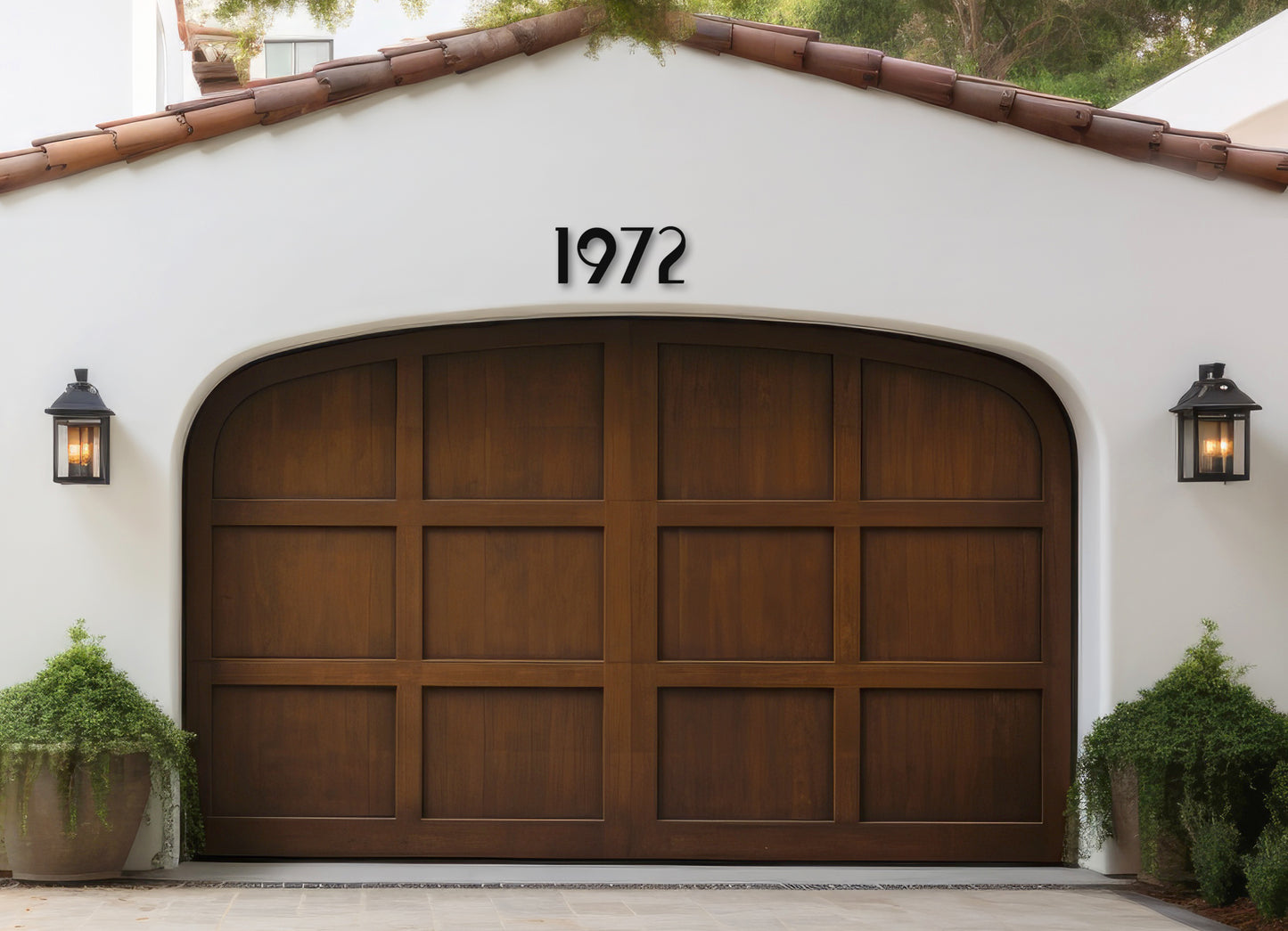 6-Inch Modern Metal House Numbers – Outdoor Address Sign for Home, Durable & Easy to Install