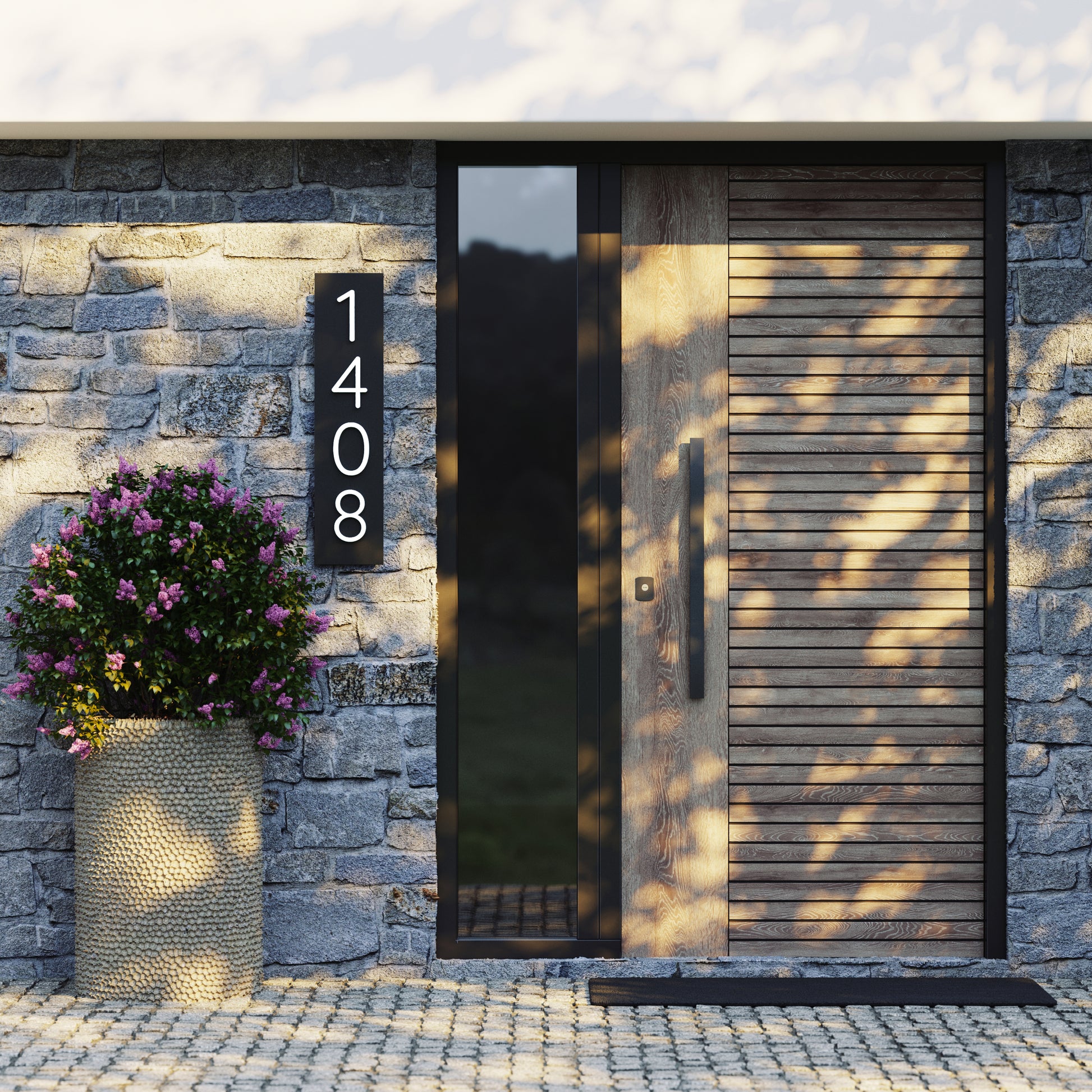 House number address sign