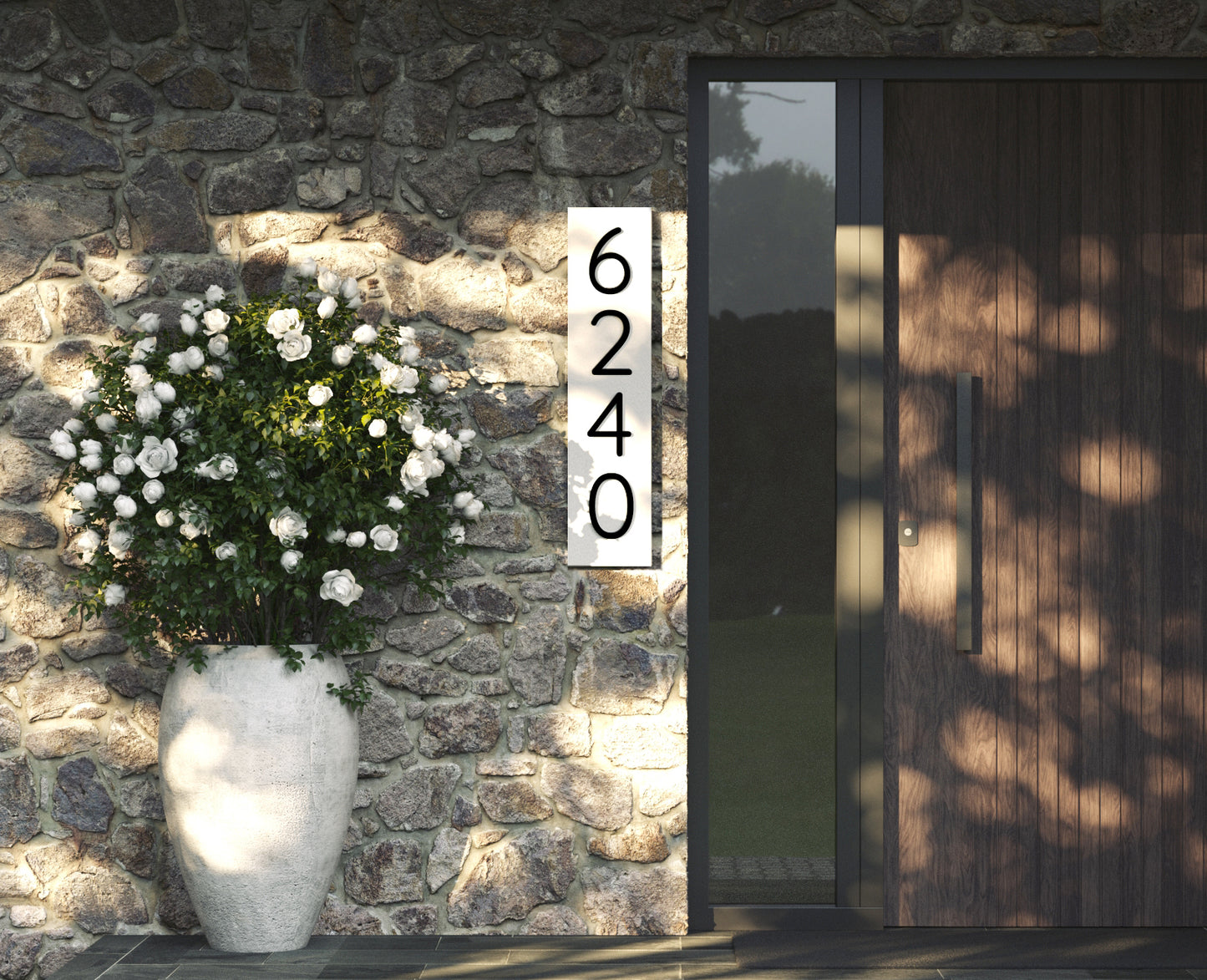 house numbers vertical