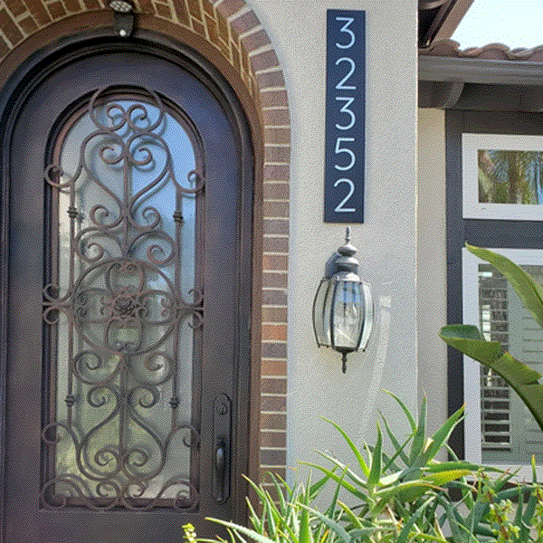 Variety of modern house numbers are availabe in white harmony online store