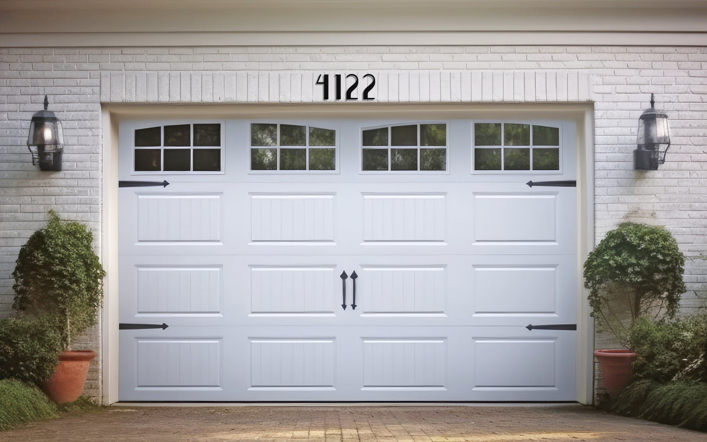 6-Inch Modern Metal House Numbers – Outdoor Address Sign for Home, Durable & Easy to Install