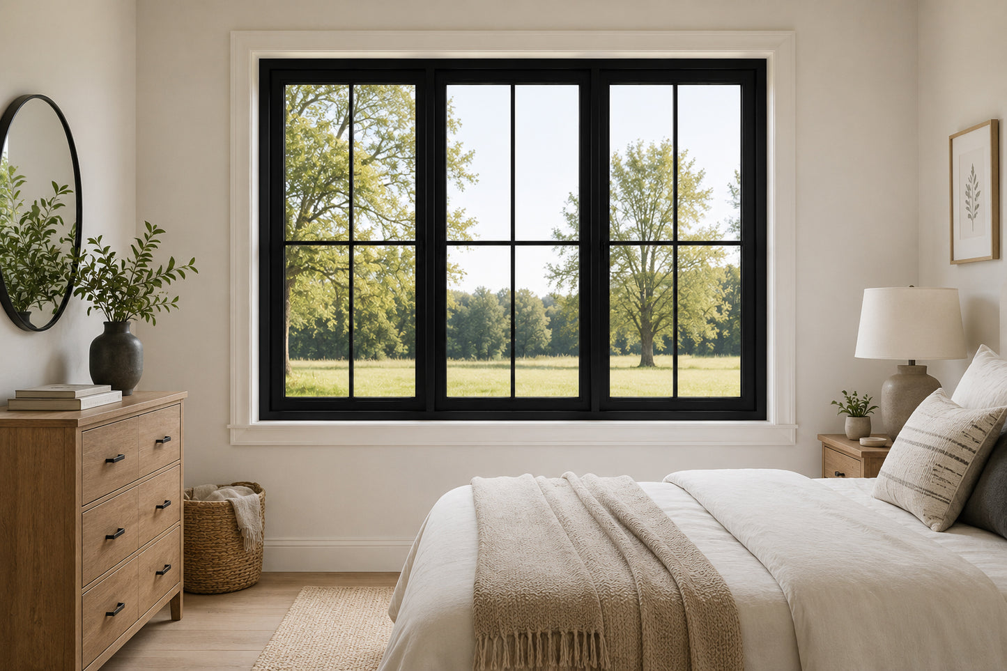 Premium PVC Window Grid | Custom Pane Overlay for Existing Windows | Thick 1/4" Solid PVC Strips (Not Tape Rolls) | Real 3D Window Mullion Look | Durable, Indoor/Outdoor Material