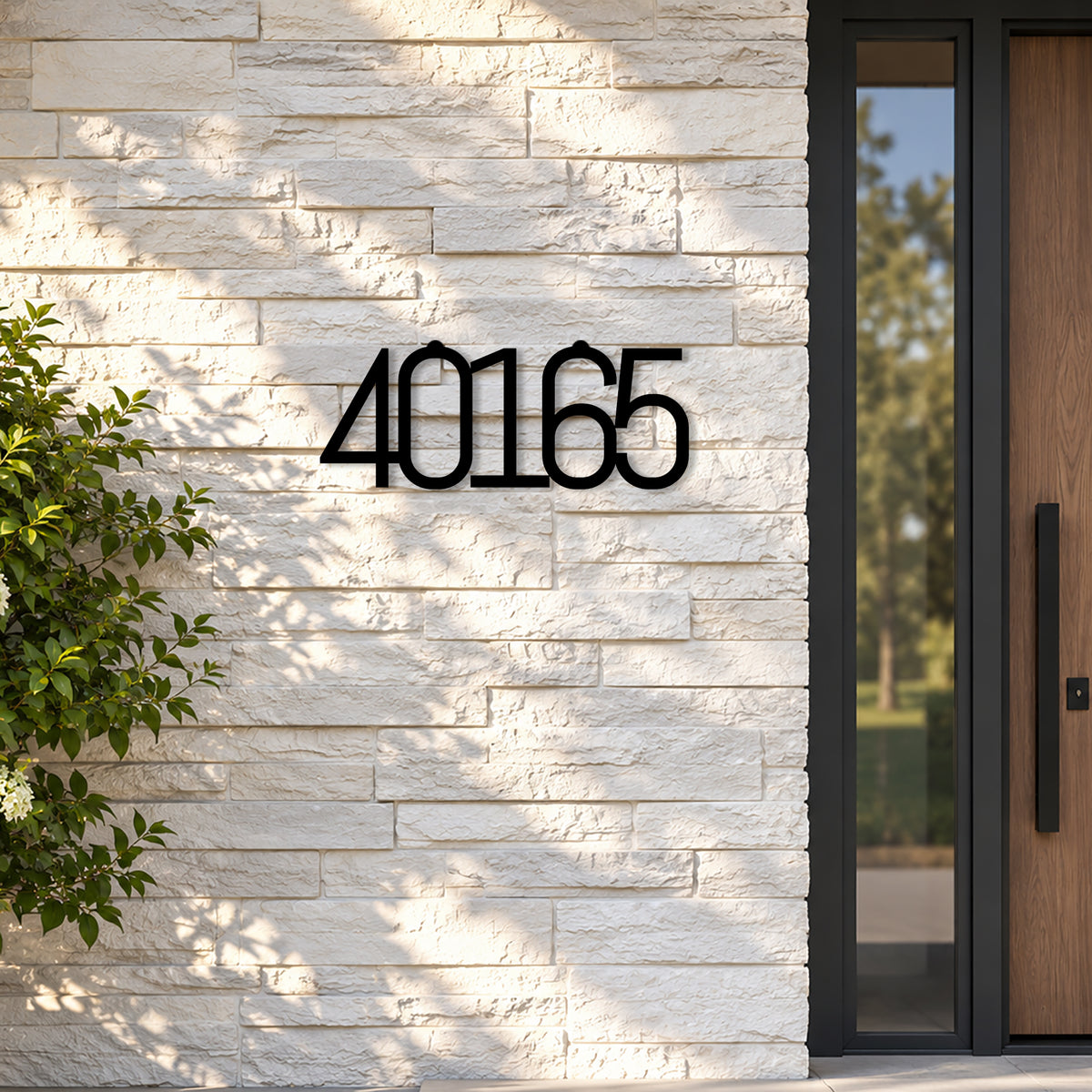 7" and 5" tall Number Metal Address Sign | large Metal Address Plaque | Vertical and Horizontal House Number | Housewarming Gift