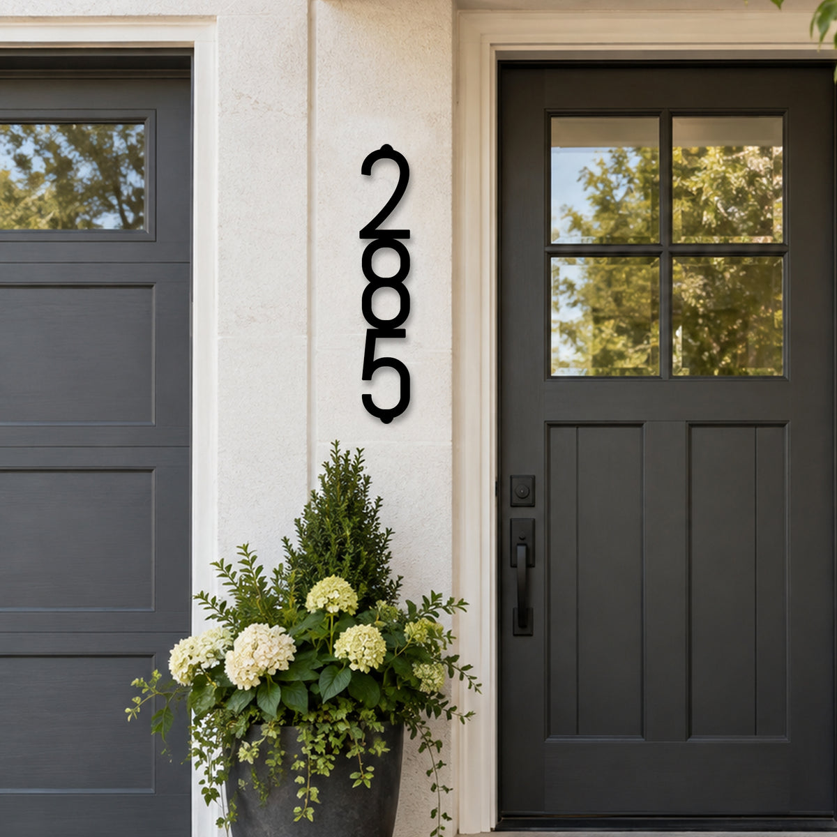 7" and 5" tall Number Metal Address Sign | large Metal Address Plaque | Vertical and Horizontal House Number | Housewarming Gift