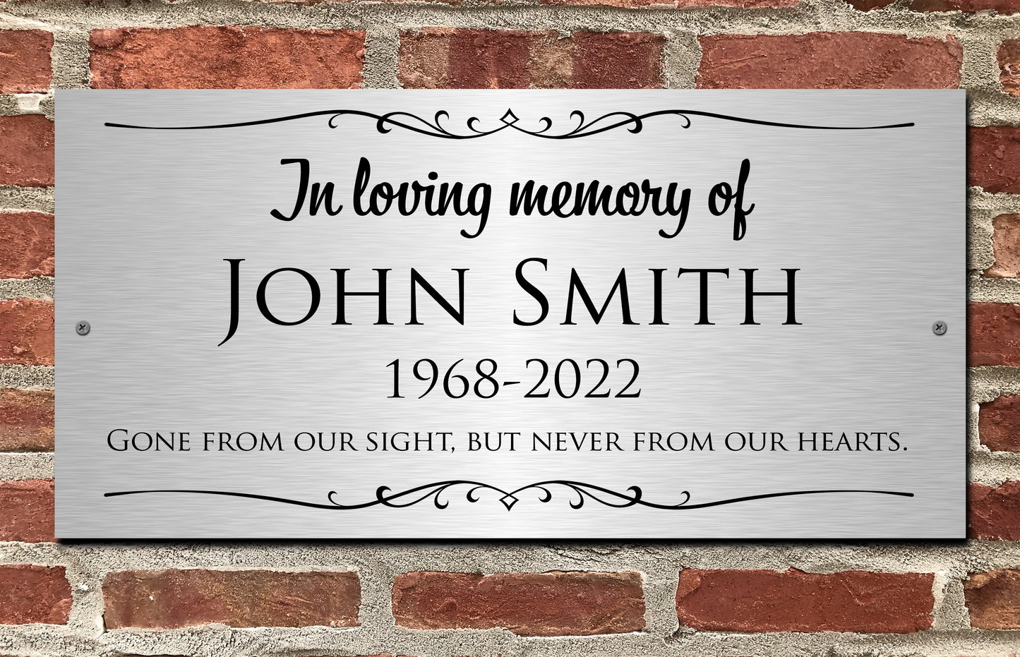 Personalized Memorial Plaque | Memorial Gift | Personalized In Loving Memory | LARGE Custom Plaque |  Indoor Outdoor Gift Loved Ones Mother Father Husband Son Mom