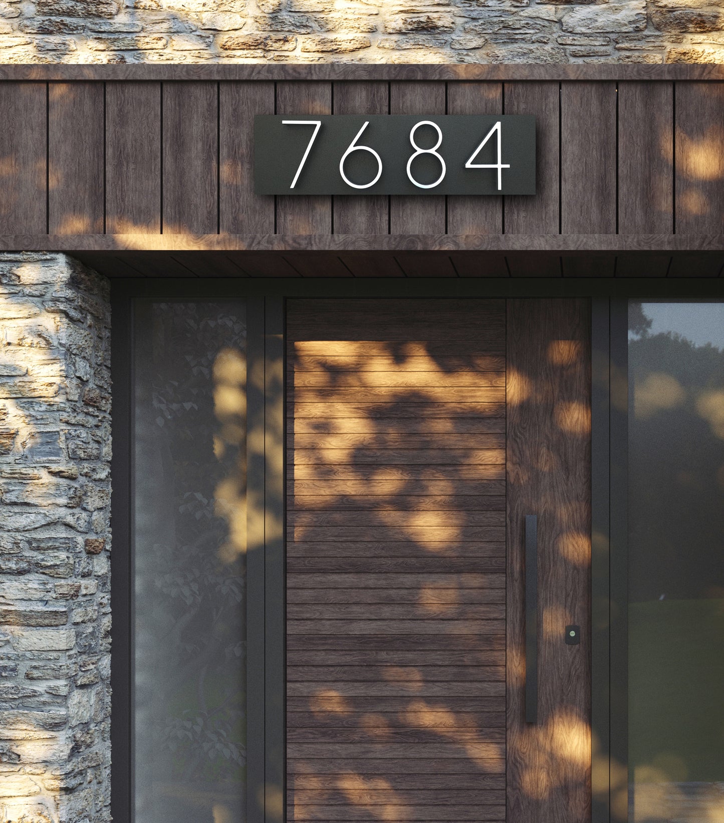 House numbers for outside with METAL numbers | Address Sign