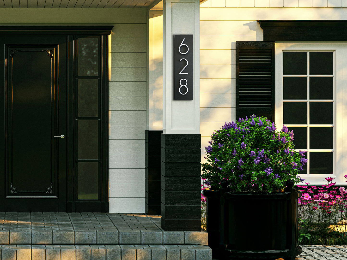 House numbers for outside with METAL numbers | Address Sign